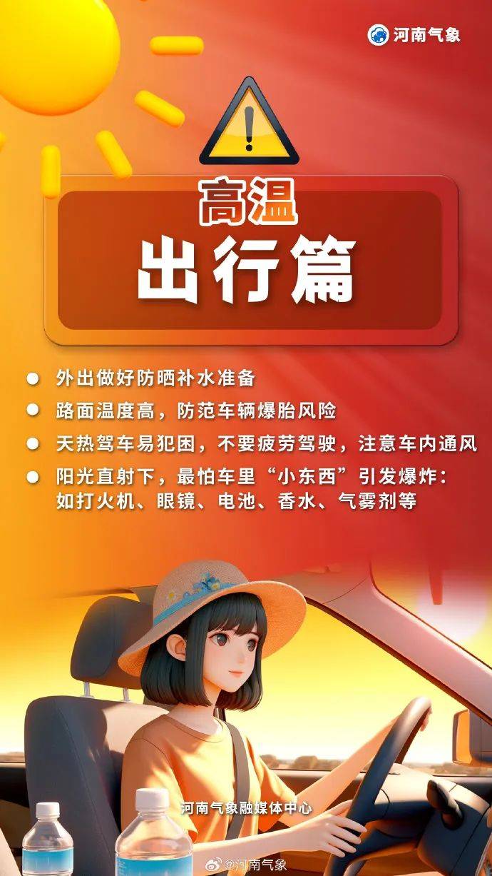 40℃+！河南高温最强时段来了，同时注意防范局地强对流！