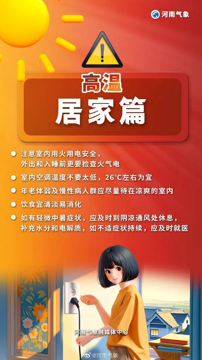 40℃+！河南高温最强时段来了，同时注意防范局地强对流！
